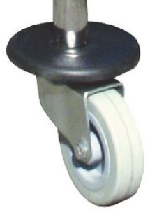SPRINTUS Metall - Lenkrolle mit Stoßfangscheibe, Lenkrollen geeignet für den SPRINTUS Einfachfahreimer, 1 Stück