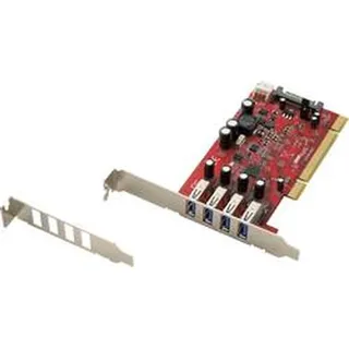 Renkforce 4 Port USB 3.2 Gen 1 Controllerkarte USB-A PCI