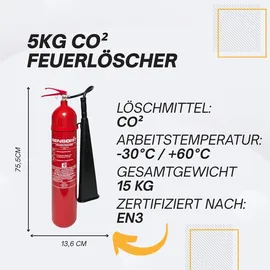 Sensorit Feuerlöscher CO2 5kg Kohlendioxid