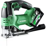 HIKOKI Akku-Stichsäge (Bügelgriff) CJ36DA (36V, 2x2,5 Li-ion Akku, Brushless Motor, Gehrungsschnitte R/L: 45 °, Sägehub: 26 mm, Leerlaufhubzahl: 800-3500min-1, Lieferumfang komplett im HSCIII Koffer.