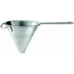 Passiersieb RÖSLE, silber (edelstahlfarben), H:16cm Ø:18cm, Edelstahl 18/10, Küchensiebe, Spitzsieb zum Passieren von Suppen und Saucen, spülmaschinengeeignet
