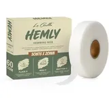 La Canilla® HEMLY Saumband zum Aufbügeln Waschfest (XXL) 50 Meter x 20mm Extra Stark 60 GSM - Bügelband Hosen Kürzen Ohne Nähen - Bügelvlies für Vorhänge Gardinen und Textilien - Nahtband