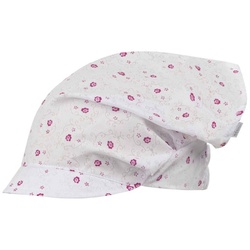 F.P.H. Maja Schirmmütze Kopftuch Sommermütze Schildmütze Sommermütze rosa|weiß