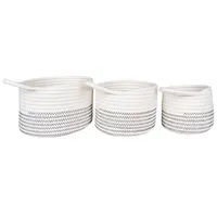 VCM ebuy24 Korb Algar Weiß 20 x 20 cm