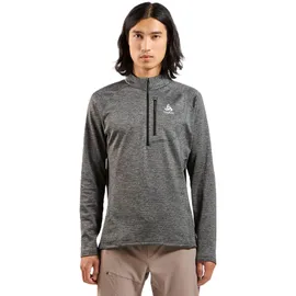 Odlo Herren Rolli Mid Layer 1/2 Zip Tencia Dark Grey Melange, L