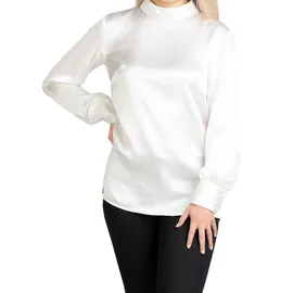 Posh Gear Seidenbluse Satinoseta Weiß XXL