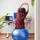 Retoo Gymnastikball Blau 65 cm