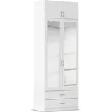 Rauch Wäscheschrank GAMMA 91 x 248 x 54 cm Weiß