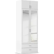 Rauch Wäscheschrank GAMMA 91 x 248 x 54 cm Weiß