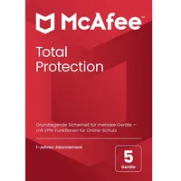 McAfee Total Protection 2024, 5 Geräte - 1 Jahr, Download