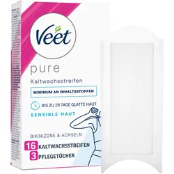 Veet Kaltwachsstreifen Bikini & Achseln Sensible Haut