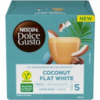 Nescafé Dolce Gusto Coconut Flat White, Kokosnussdrink mit Kaffee, 12 Portionen