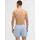 JACK & JONES Milano Boxershorts Chambray Blue / Chambray Striped / Skyway Checks M 3er Pack