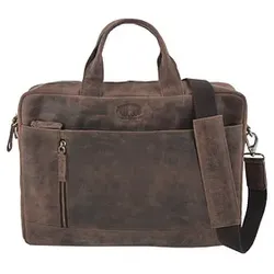 PRIDE & SOUL Laptoptasche RAILY Leder braun 47158 bis 38,1 cm (15 Zoll)