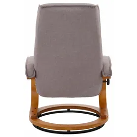 Home Affaire Relaxsessel »Paris, TV-Sessel mit Hocker und manueller Liegefunktion«, (Set, 2 St., bestehend aus Sessel und Hocker), Dreh- und Kippfunktion grau