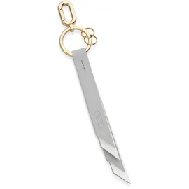 Audi Collection Audi Schlüsselanhänger Leder Damen Schlüsselband Schlaufe Logo, grau/creme