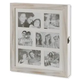 Schlüsselkasten 35 x 0 x 0 cm Braun/Weiß-Beige
