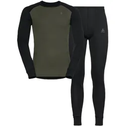 Odlo Langarmshirt + Hose Active Warm Eco (warm, hervorragendes Feuchtigkeitsmanagement) Unterwäsche schwarz Herren