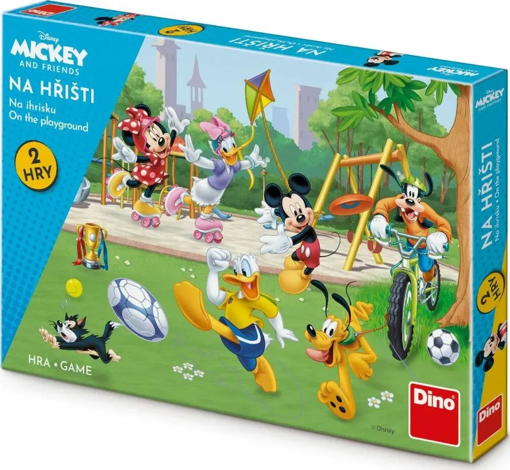 Dino Kinderspiel Mickey und Freunde auf dem Spielplatz 2v1