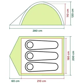 Coleman Darwin 3 Personen