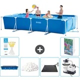 Rechteckiger Frame Pool - 450x220x84 Cm - 7-teilig  S12