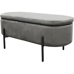 byLIVING Bank NOVA, Breite 95 cm, grau