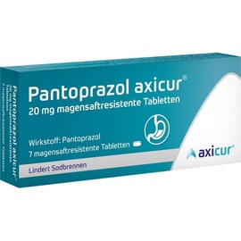 axicorp Pharma GmbH Pantoprazol axicur 20 mg magensaftresistente Tabl.