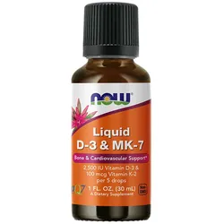 Now Foods Liquid Vitamin D-3 & Mk-7 (30 ml)