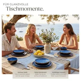 Tectake Tafelservice Mare 6-tlg. blau