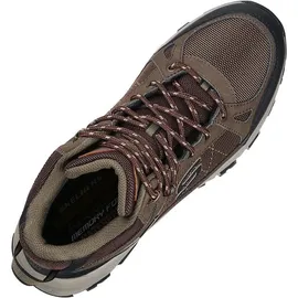 SKECHERS Selmen Melano Trekking Shoes, Chocolate Leather W/Mesh, 45