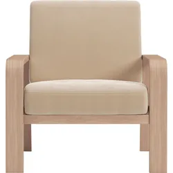 Sessel SIT & MORE "Kolding", braun (macciato), B:79cm H:91cm T:93cm, 100% Polyester, Sessel, Armlehnen aus Buchenholz in natur, verschiedene Bezüge und Farben