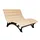 Home Deluxe Wellenholzliege 148 x 51 x 0 cm Naturbelassen