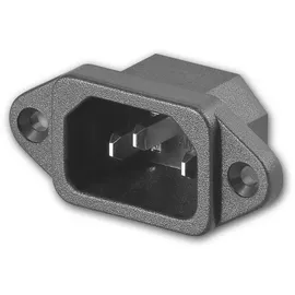 World-Trading-Net Kaltgeräte-Einbaustecker IEC 320 C14 schwarz
