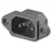 World-Trading-Net Kaltgeräte-Einbaustecker IEC 320 C14 schwarz
