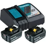 Makita Power Source Kit 18 V Li-Ion 2 x 6,0 Ah + DC18RC Ladegerät 199480-6