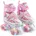 X Pro verstellbare Rollschuhe für Kinder komfortable größenverstellbare Roller Skates Rollschuhe für Mädchen und Jungen Größen 31-42