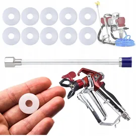 OEM Rosfix 10xDichtung für Lackierpistole 1 Stk. – Lanze für Lackierpistole 30cm + Lackierpistole für RX-PRO-Gerät im Set mit 517 Düse und Abdeckung