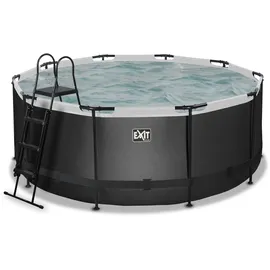 EXIT TOYS Black Leather Pool 450 x 122 cm inkl. Sandfilter