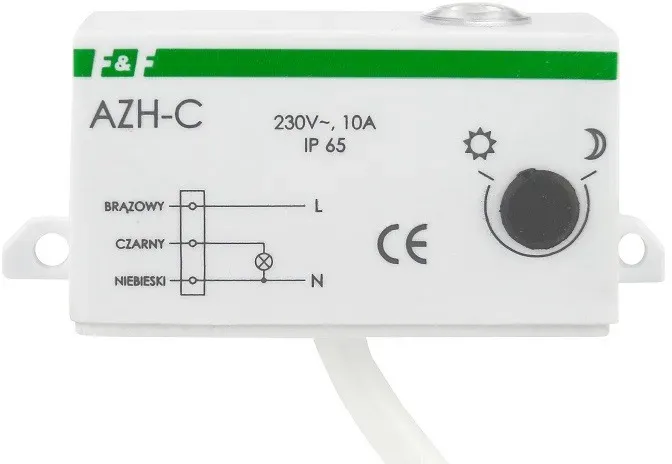 Dämmerungsschalter m.Internen Licht Sensor Dämmerungssensor F&F AZH-C 1023