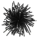 Papstar Trinkhalme, Papier Ø 6 mm 22 cm schwarz flexibel