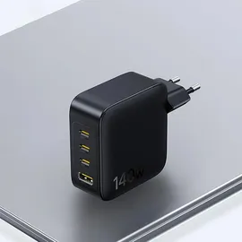 Baseus EnerFill FH11 Netzladegerät 140W Wall Charger 3xUSB-C - Schwarz