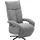 sit&more TV-Sessel Zoe 74 x 112 x 82 cm grau Polyester mit Kopfteilverstellung & 360° Drehfunktion