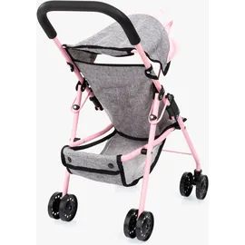 Bayer Design Puppenbuggy Grau/Rosa