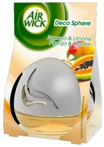 AIR WICK Decosphere Lufterfrischer, Reine Luft für bis zu 8 Wochen, Papaya & Limone