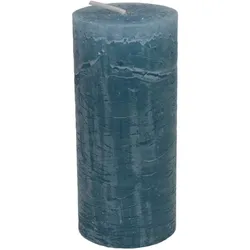 Stumpenkerze Lia Graublau
