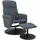 vidaXL Massagesessel mit Fußhocker Samt 50 x 105,5 x 50 cm Dunkelgrau