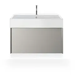 Duravit XViu Waschtisch-Unterschrank XV42360B143 78,4 x 39,7 x 45,4 cm, basalt matt, 1 Auszug, champagner matt