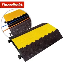 Floordirekt Floordirekt, Kabelschutz + Kabelführung, Kabelbrücke Torus Kabelschutzbrücke 2-kanal Bis 20 Tonnen Kabelrampe Mit Klappe