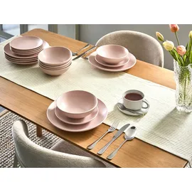 Beliani VIVANI Tafelservice 18-tlg. Rosa