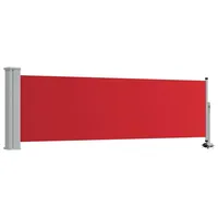 vidaXL Seitenmarkise 80 x 300 cm Rot Polyester